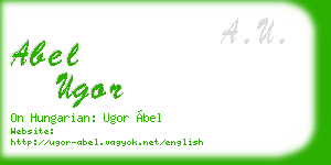 abel ugor business card