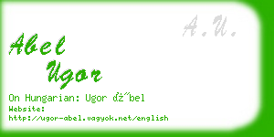 abel ugor business card